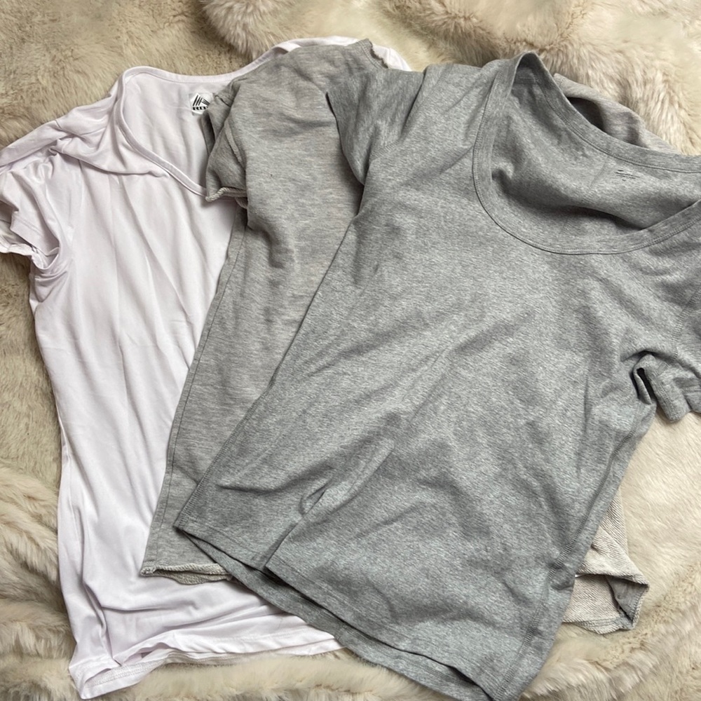 Bundle set/3 workout casual tee shirts for women size large and medium L M